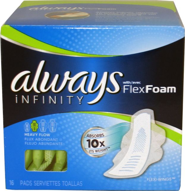 Always Infinity Pads with Wings 16ct Super
