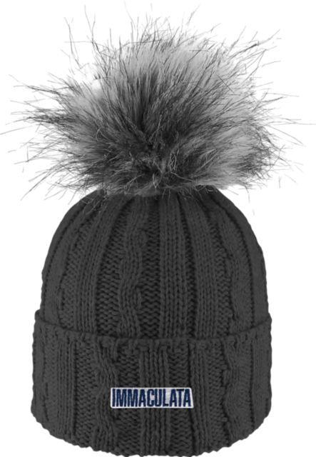 Immaculata University Women's Fur Pom Beanie
