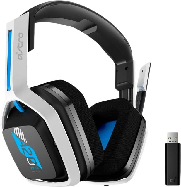 Astro A20 Gen 2 Wireless Gaming Headset for PS5, PS4, PC (White/Blue)