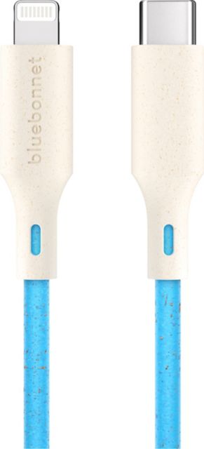 Bluebonnet Goods Quick Charge USB Cable, 4Ft, Blue