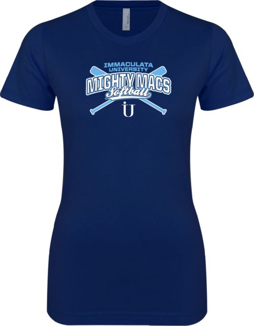 Immaculata Next Level Ladies SoftStyle Junior Fitted Tee Softball Graphic - ONLINE ONLY