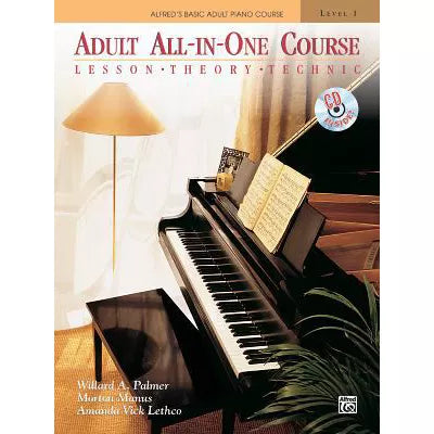 Alfred's Basic Adult All in One Course (w/2 CD's) (Lvl1)